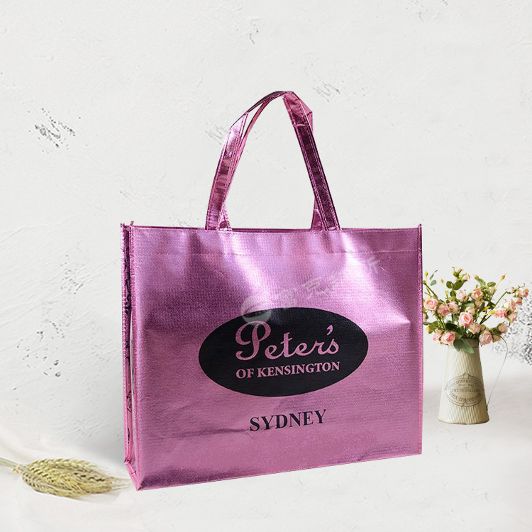 訂制鐳射覆膜環(huán)保袋，高檔鐳射覆膜無(wú)紡布袋